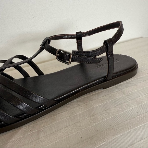 New! Madewell ‘Milano Fisherman Sandal’ Dark Brown Leather Women’s Size 10 - Picture 9 of 13